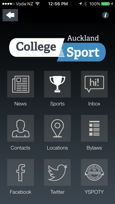 College Sport Auckland Screenshot