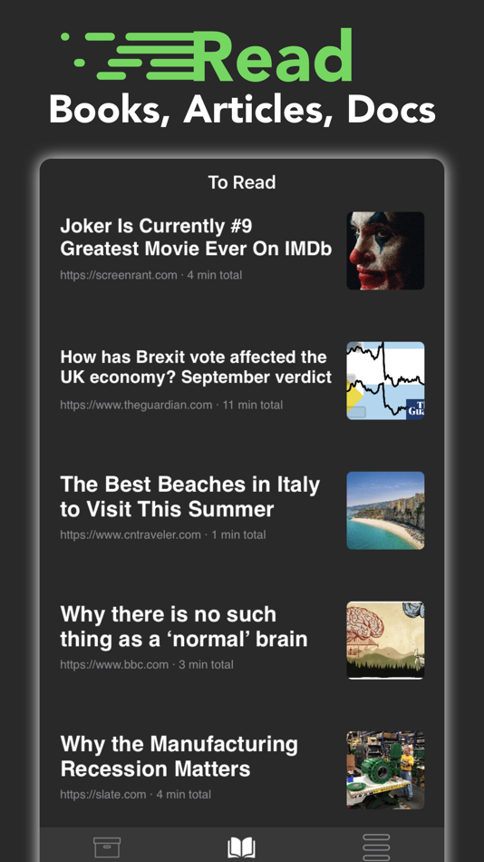 #2. Speed Reading UpRead (iOS) Podle: Alain caltieri