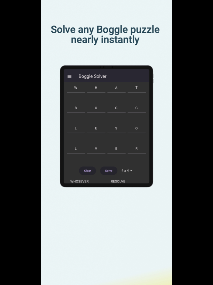 Boggle Puzzle Solver