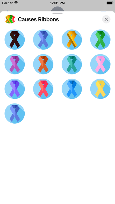 Screenshot 3 of Causes Ribbons App