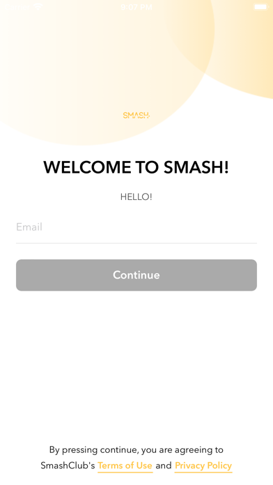 Smash Club App Screenshot