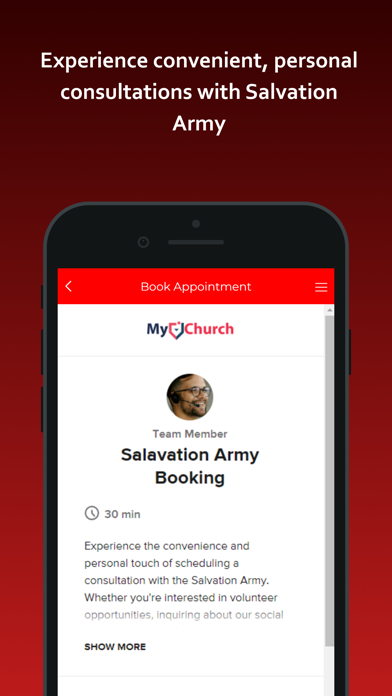 Salvation Army Virginia Penins Screenshot