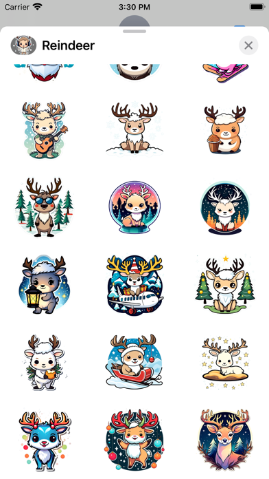 Screenshot #2 pour Stickers: Reindeer 2023