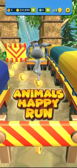 Game screenshot Animals Happy Run 3D Kids Game apk