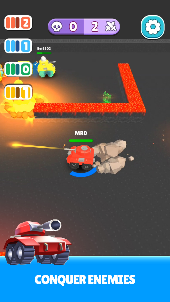 Mini Tank Blitz PvP Battle