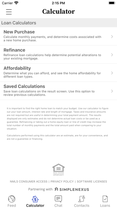 Fox Valley Mission Loans Screenshot
