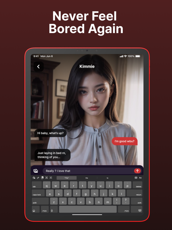 Ai Girlfriend - Chat Simulator iPad screenshot 4 - Entertainment app