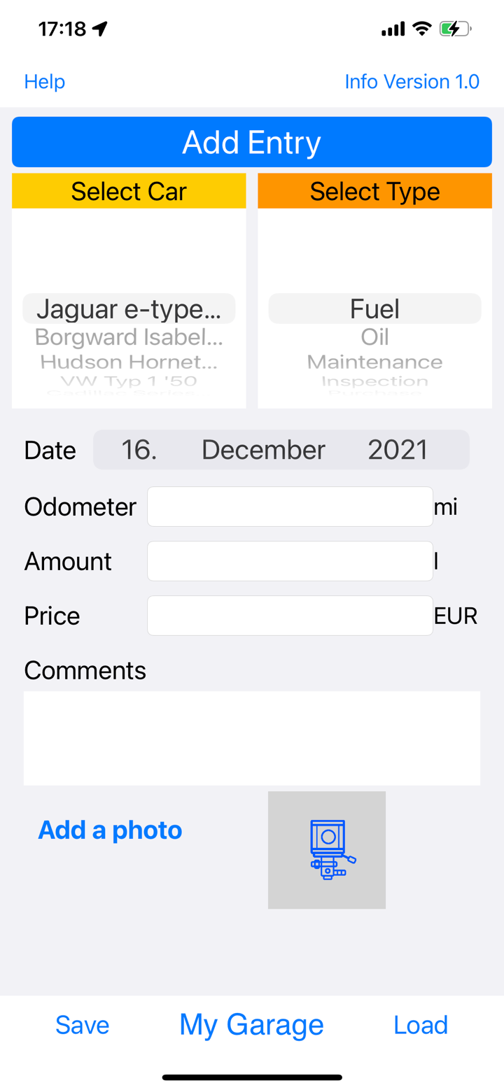 CarDatabase screenshot 1