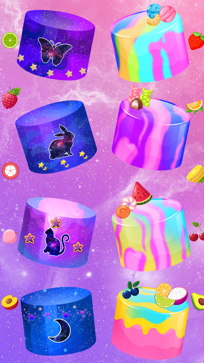 Galaxy Princess Mirror Cake