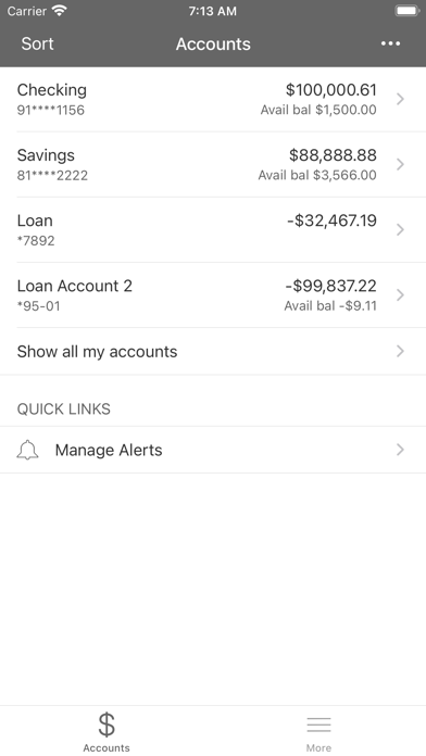 Reliance Federal Credit Union Screenshot