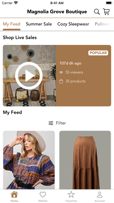 Magnolia Grove Boutique Screenshot