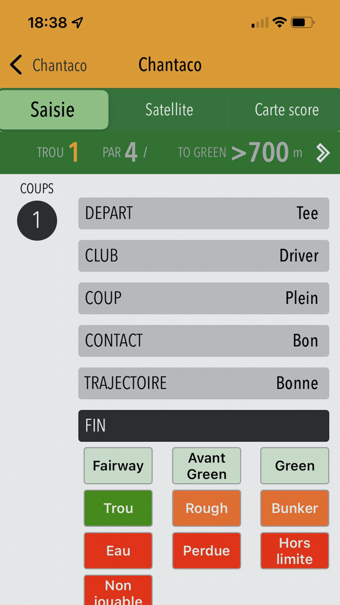 My golf scorecard and stats