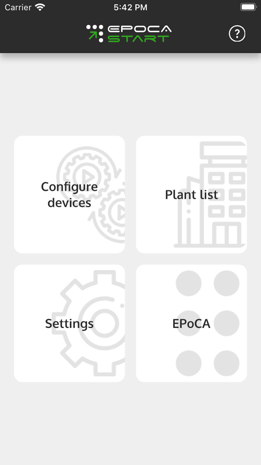 #2. EPoCA Start (iOS) Podle: EVCO S.p.A.