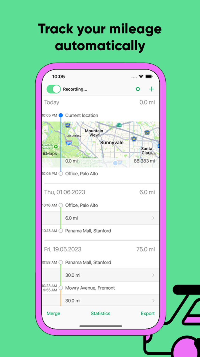 tour - Automatic Mileage Log