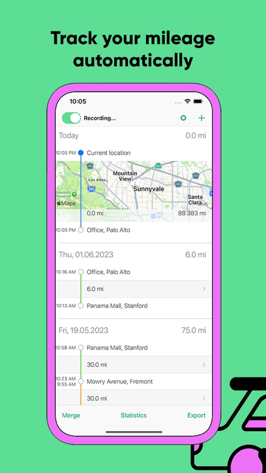 #2. tour - Automatic Mileage Log (iOS) 来自: troii Software GmbH