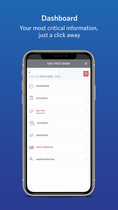 East West Bank Business Mobile Screenshot