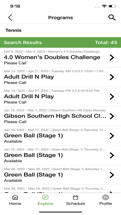 ETC - Evansville Tennis Center Screenshot