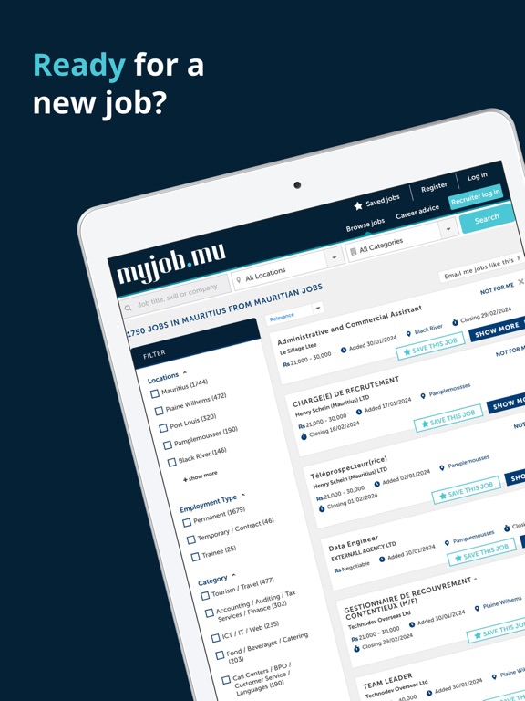 Screenshot #4 pour MyJob.mu Job Search App