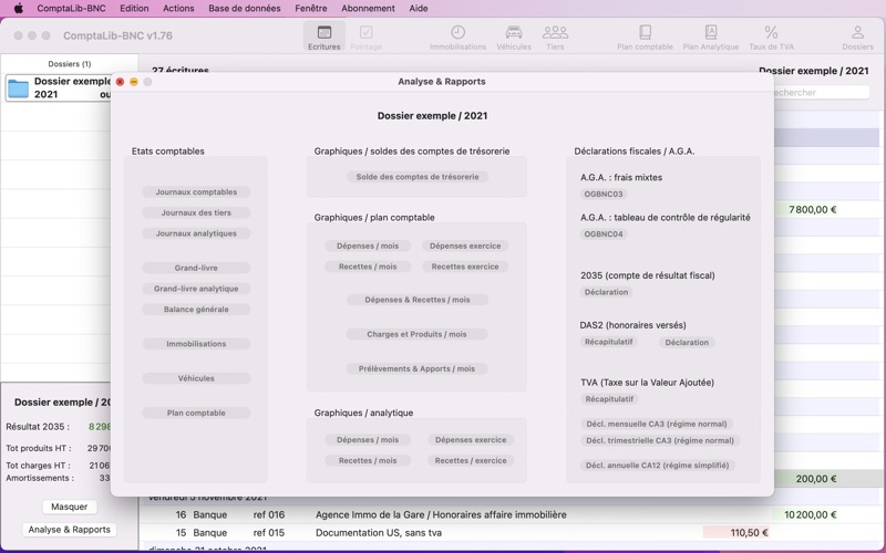 Screenshot #3 pour ComptaLib BNC - Prof. libérale