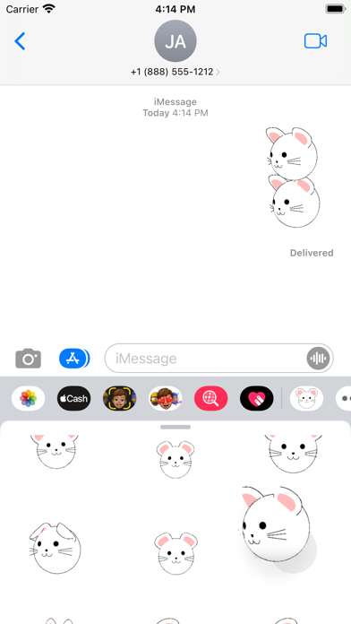 rat ball sticker Screenshot