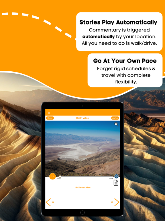 Death Valley NP Audio Guide iPad screenshot 3 - Travel app
