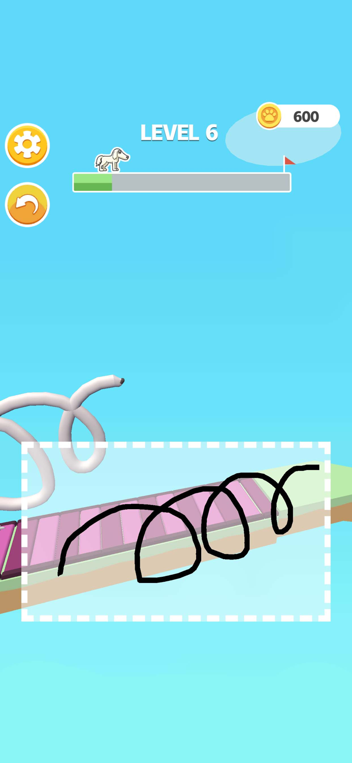 Draw Long Dog - To save games