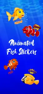 Animated Fish Stickers screenshot #1 for iPhone