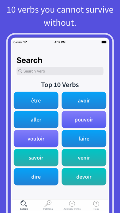 French Verbs 2020 Screenshot