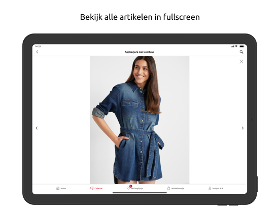 bonprix iPad app afbeelding 4
