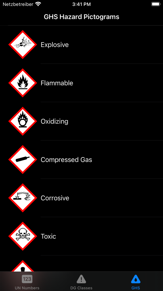 #3. UN Numbers Dangerous Goods PRO (iOS) 由: SOREN FLOBERG THIEL