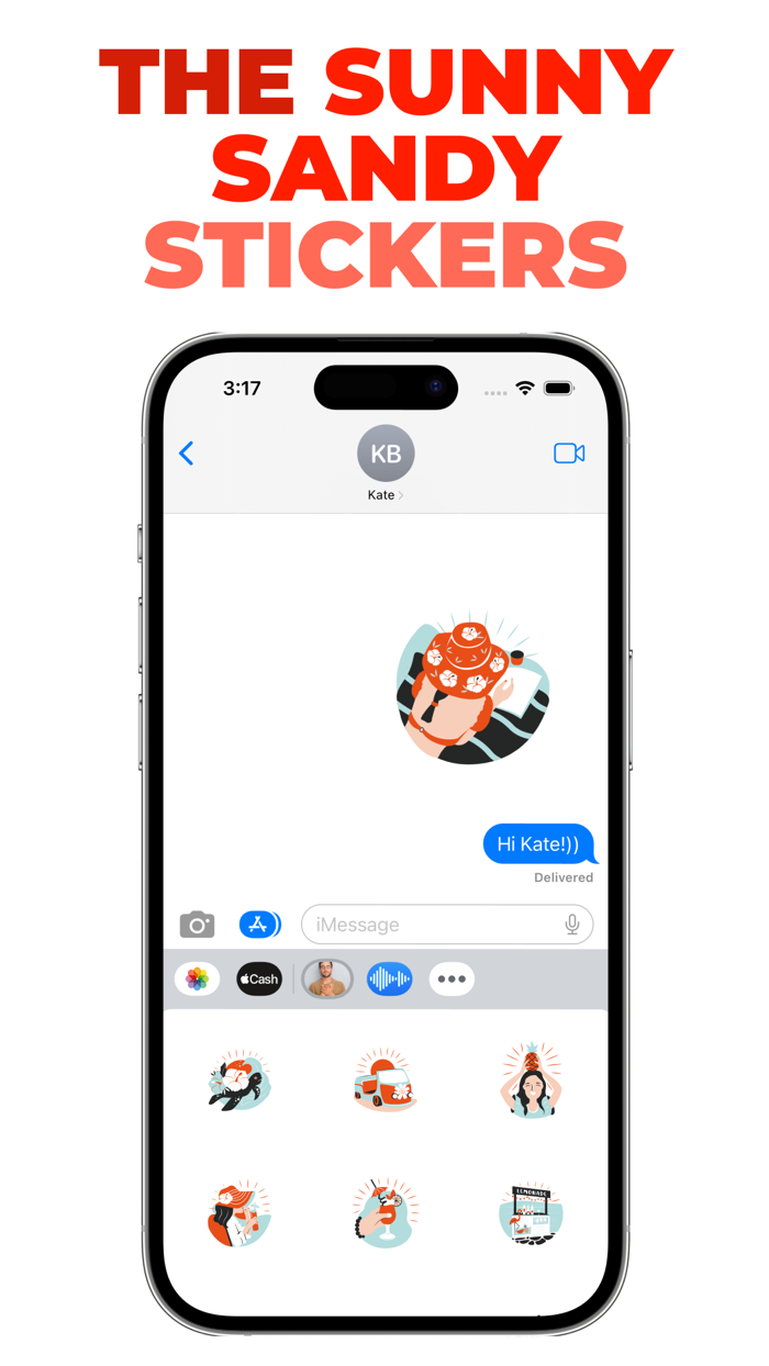 The Sunny Sandy stickers