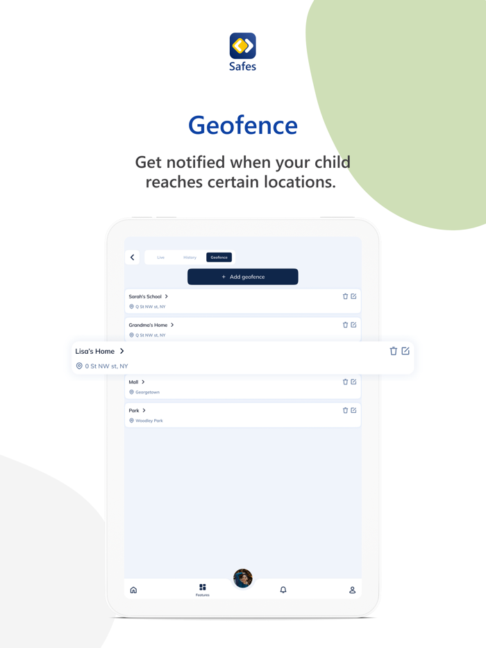 Parental Control App - Safes