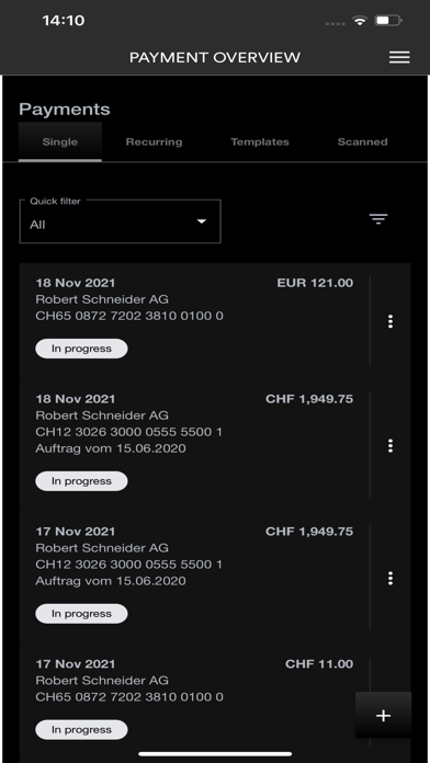 FAB Suisse Mobile Banking Screenshot