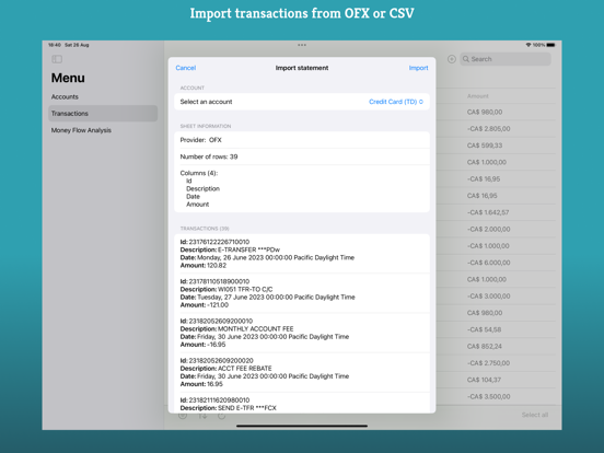 Spendora app screenshot 3