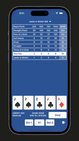 Video Poker Mobile screenshot 2