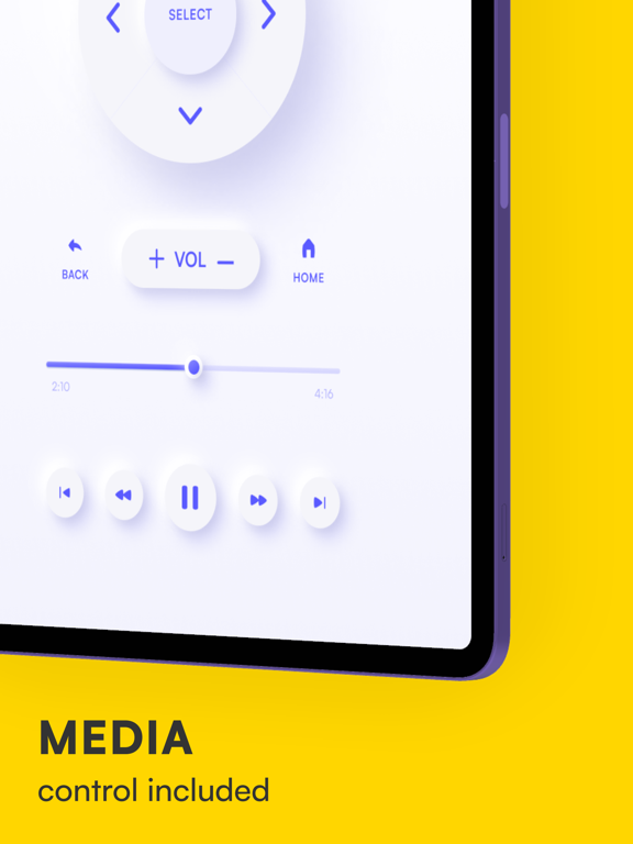 His - SmartTV Remote Control iPad screenshot 5 - Utilities app
