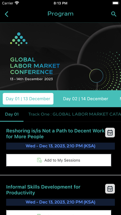 Global Labor Market Conference Screenshot