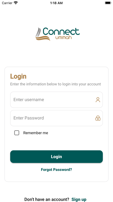 Screenshot #1 pour Connect Ummah