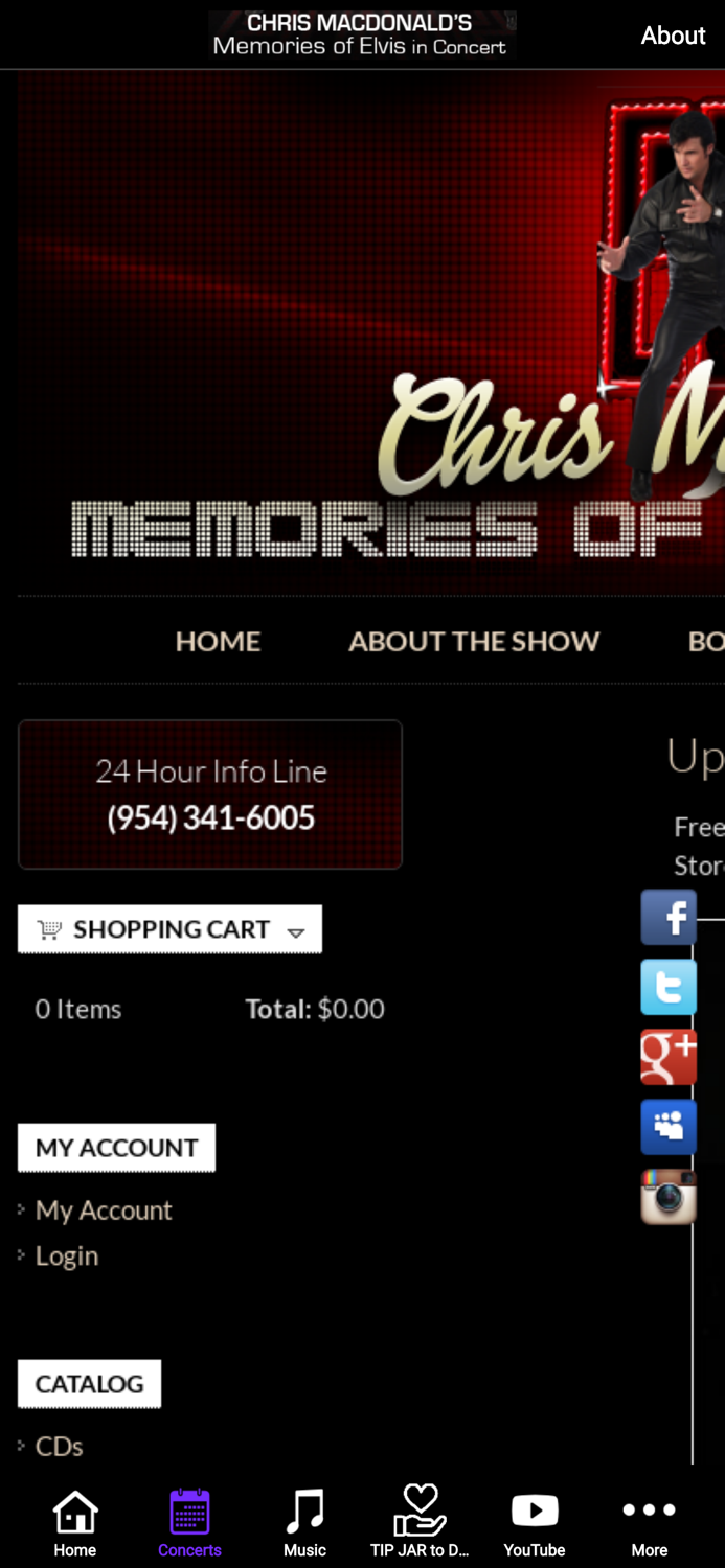 Chris MacDonald Elvis Concert