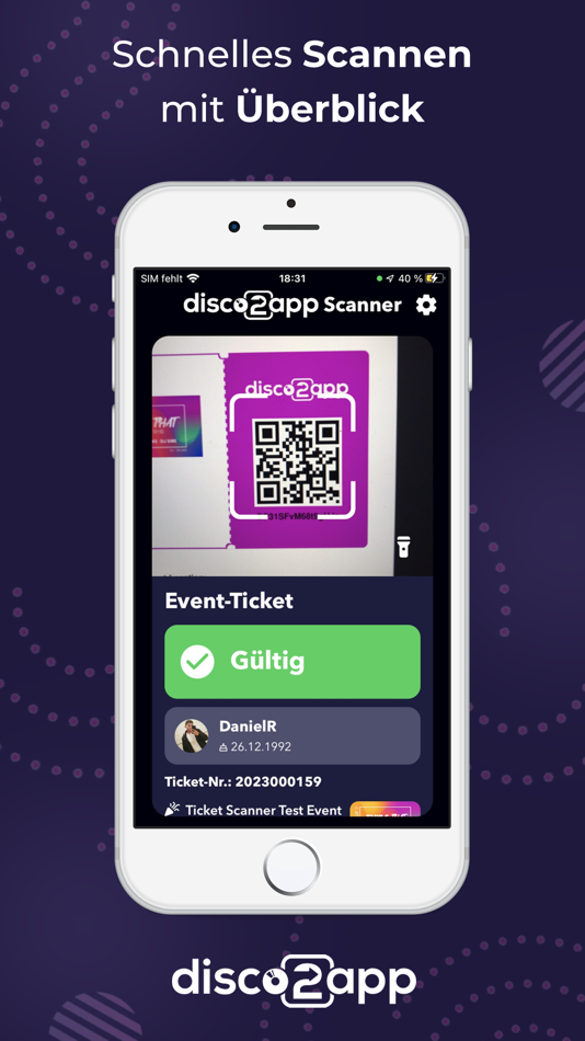 #2. disco2app TicketScanner (iOS) 由: 2peaches GmbH