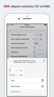tx child support calculator iphone screenshot 3
