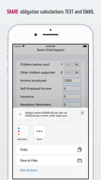 TX Child Support Calculator