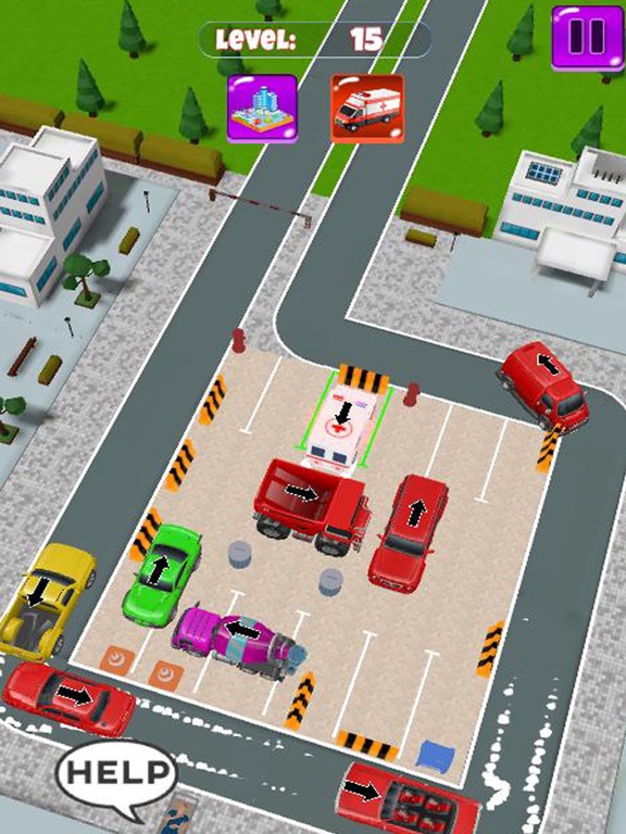 Ambulance Parking Jam Car Gameのおすすめ画像3