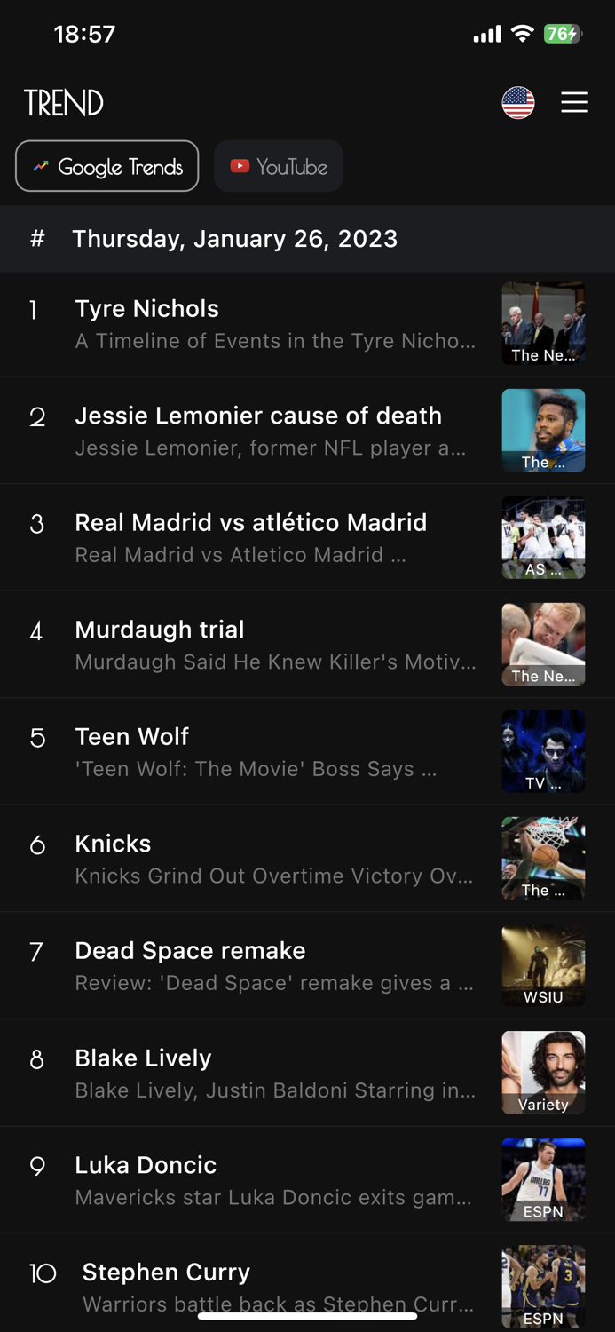 TREND - Realtime Trends