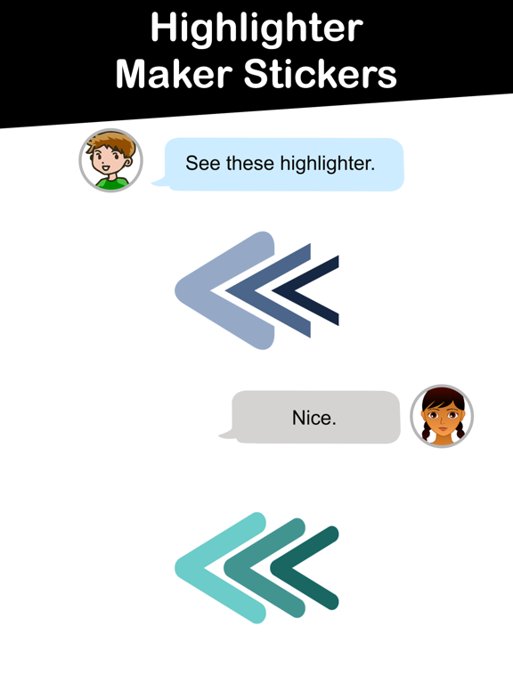 Screenshot #5 for Highlighter Marker Stickers