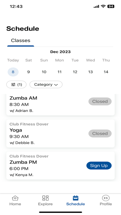 Screenshot #3 pour Club Fitness Dover