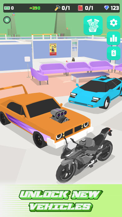 Idle Car Garage Simulator Game Screenshot