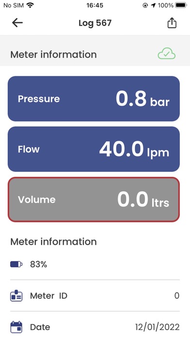 TSI Flowmeter Screenshot
