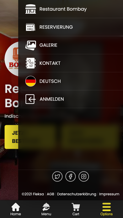Restaurant Bombay Screenshot