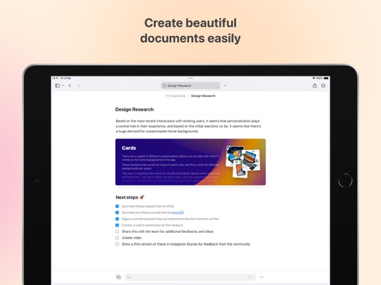 Craft: Write docs, AI editing iPad app afbeelding 6